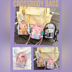 LABUBU Clear Crossbody Bag & Lanyard Doll
Purses Mini Plush Toy Holder/Strap/NEW